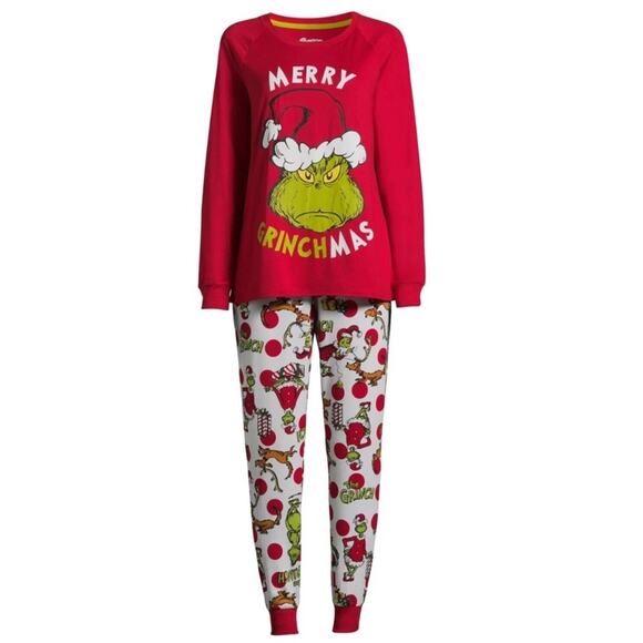 Dr Seuss The Grinch pajamas Don’t Be A Grinch Mens xl Holiday Family Set - Picture 1 of 6